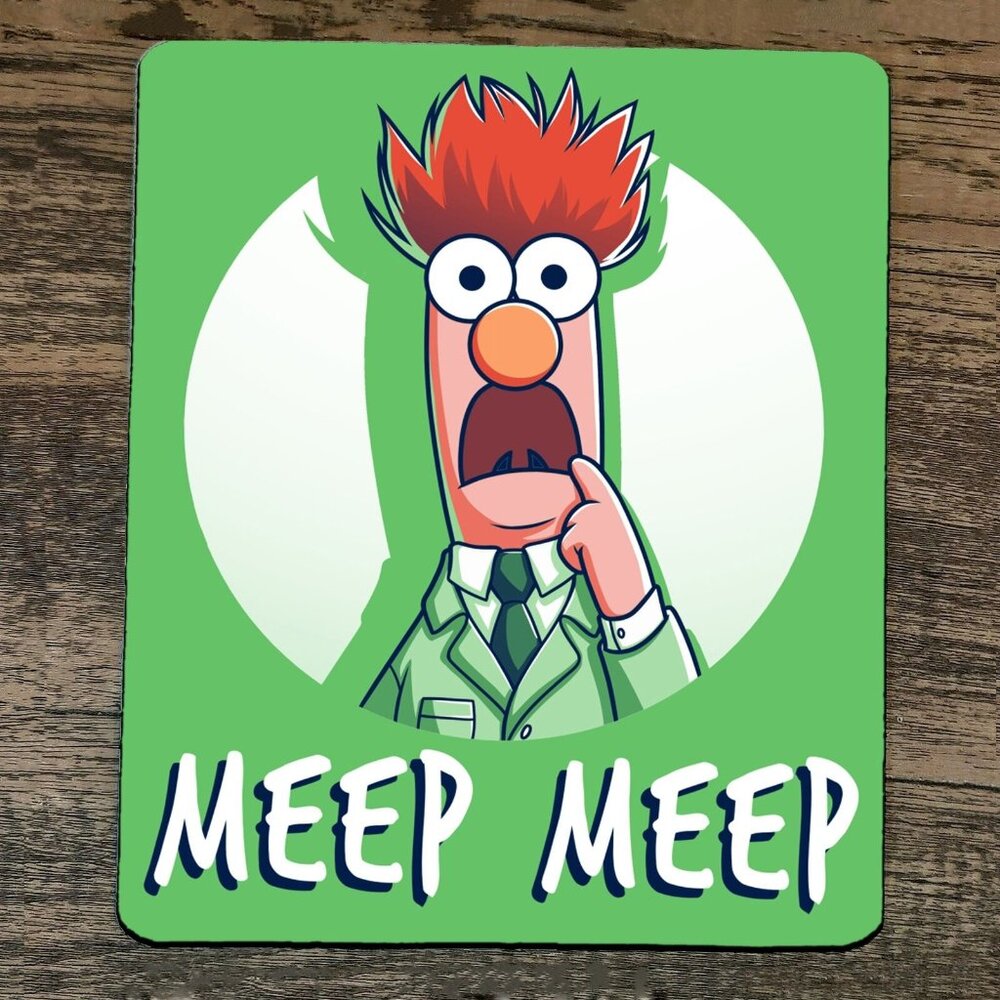 Mouse Pad‎ Meep Meep Beaker Muppets